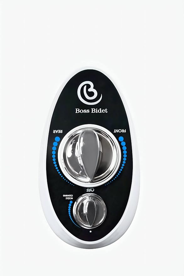 BossBidet, Luxury Bidet Toilet Seat Accessory - Water Sprayer Attachment to Clean Your Rear End. For Men, Women, Children - Non-Electric, Dual Nozzles, Aesthetic Design - Home & Bathroom Accessories