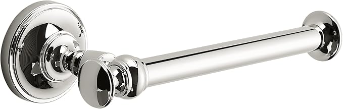 Toilet Paper Holder Vibrant Polished Nickel Tissue Roll Holder for Bathroom Organization and Storage Single Post Toilet Tissue Holder Wall Bathroom Accessories (1-Pack)
