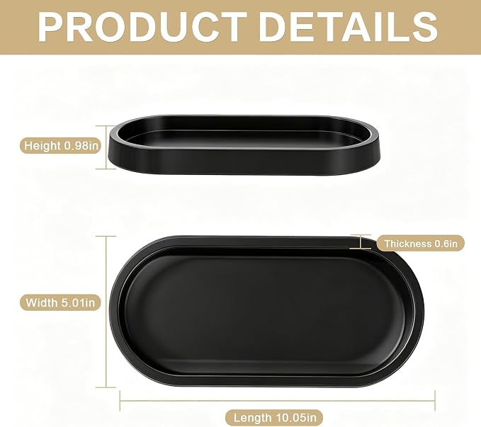 Bathroom Tray,Vanity Tray,Perfume Tray for Makeup,Perfume,Trinket