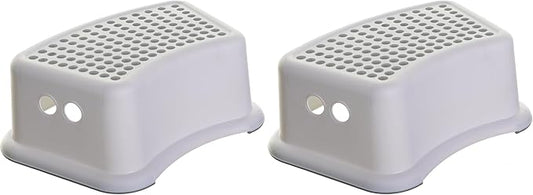 Dreambaby Step Stool for Kids - Non-Slip Base and Contoured Design for Toilet Potty Training and Sink Use (Pack of 2)