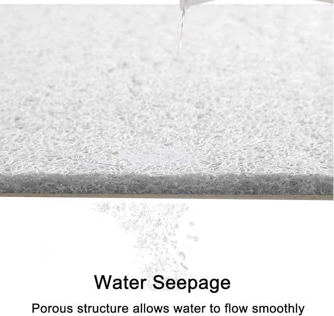 Leotruny Bath Tub Shower Mat 40 x 16 Inch Non Slip Soft PVC Loofah | Bathtub Mats for Bathroom