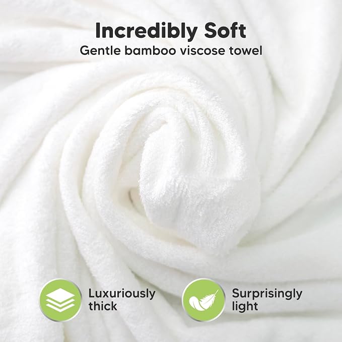 KeaBabies Hooded Baby Towel for Newborn, Baby Bath Towels (Cat, 35x35) | Viscose Derived from Bamboo, Large Baby Towels with Hood, Boys, Girls, Toddler, Soft Absorbent Baby Bath Essentials