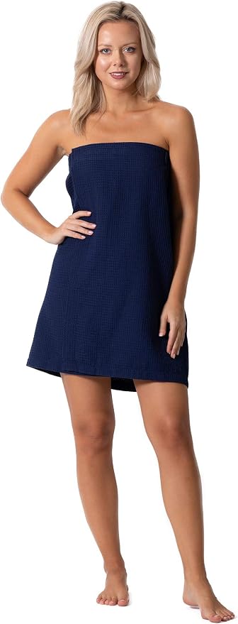 Women’s Waffle Spa Body Wrap with Adjustable Closure
