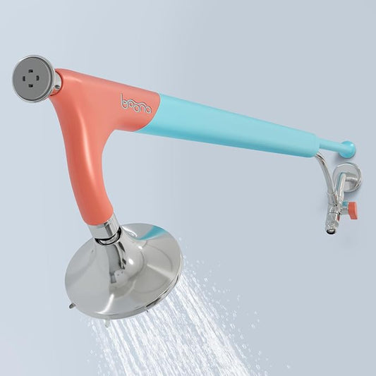 BOONA Tandem Shower as seen on Shark Tank | Dual Shower Head for Couples | Retro Miami, One Showerhead