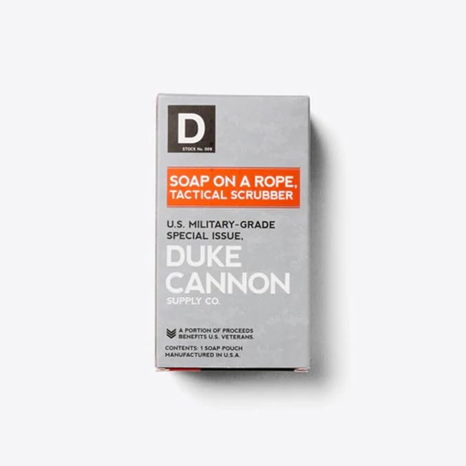 Duke Cannon Tactical Scrubber Soap Pouch, 2 Pack, Soap on a Rope | Dual-layer mesh soap pouch exfoliates, creates a rich lather, improves grip, and helps extend bar soap life.