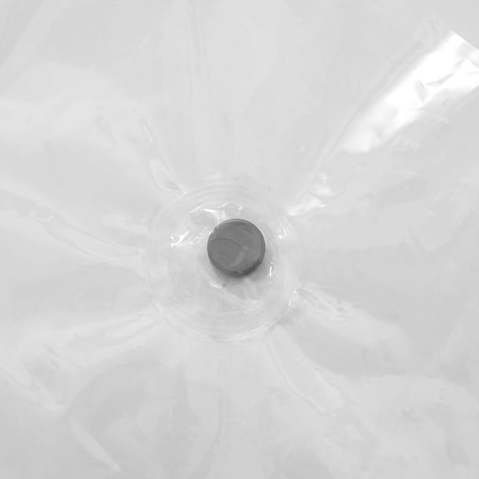 Barossa Design Clear Snap in Liner Replacement 70x54 | Premium PEVA, Waterproof, Lightweight Snap On/Off Removable Liner for No Hook Shower Curtain, Hotel/Home Use