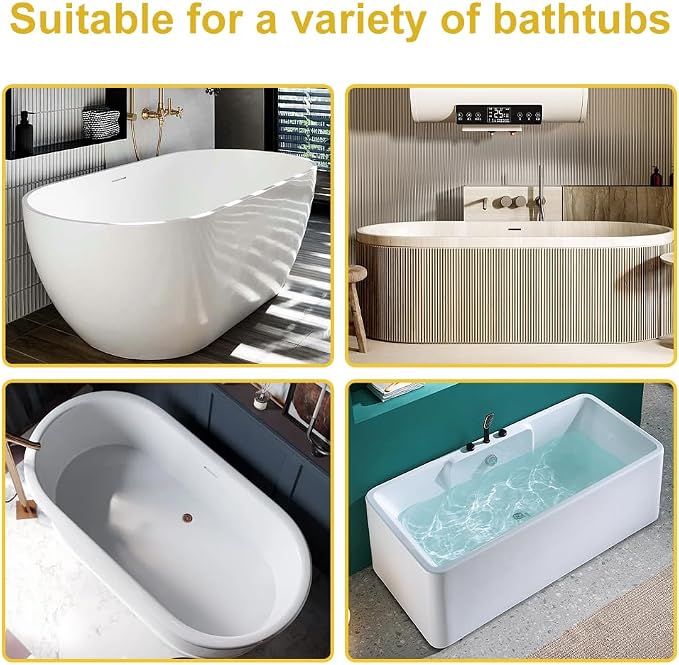 Bath Pillow,Ergonomic Bathtub Pillows for Tub Neck and Back Support,with 6 Powerful Suction Cups,Provide Shoulder and Back Support,Bath Accessory,Fits All Bathtub,Hot Tub,Home Spa