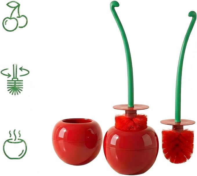 Toilet Bowl Brush with Holder Set: 360°Under Rim Toilet Scrubber 2pcs for Daily Home Cleaning-removes 99% of Stains in 30 Seconds with Zero Residue | Toilet Scrubber 2pcs for Daily Home Cleaning-removes 99% of Stains in 30 Seconds with Zero Residue