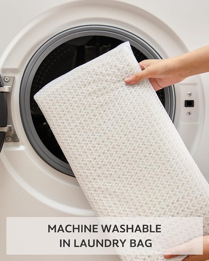 tchdio Waffle Bath Mat-Runner Rug, Super Absorbent Non Slip Bath Mats for Bathroom Machine Washable Long Rugs with Tassels, Bath Rugs for Bathroom Floor Beside Tub, 2' x 5'(24" x 60"), White