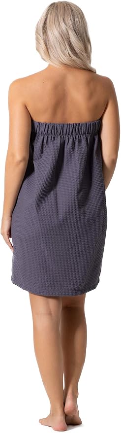 Women’s Waffle Spa Body Wrap with Adjustable Closure