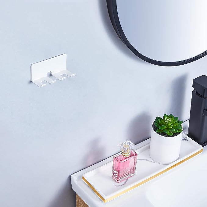 Electric Toothbrush Head Holder, Toothbrush Holders Wall Mounted, Electric Toothbrushs Holder, Bathroom Shower Tooth Brushing Holder, Tooth Brush Head Holder Organiser (White, Small)