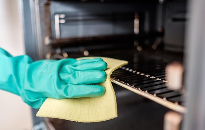Best Nitrile Rubber Cleaning, Household, Dishwashing Gloves, Latex Free, Vinyl Free, Reusable not Disposable, Small S, (1 Pair)