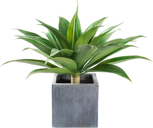 Velener 28" Artificial Plant Outdoor Agave, Large UV Resistant Fake Plants | Large, UV Resistant, Waterproof, Realistic, Patio/Garden/Yard/Balcony/Porch/Pool/Room Decor for Indoor and Outdoor