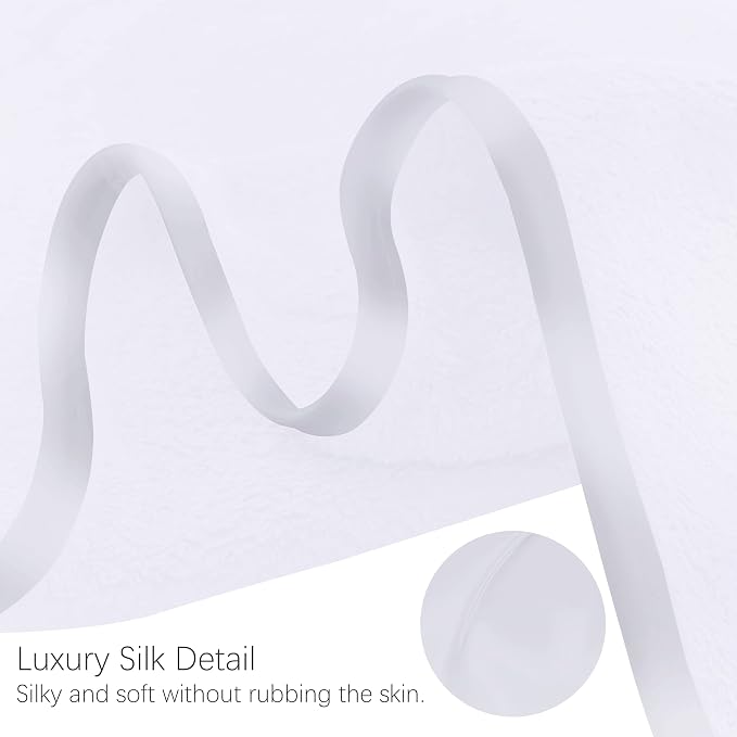 TENSTARS Silk Hemming Hand Towels for Bathroom - Quick Drying - Ultra Soft Microfiber Absorbent Towel for Bath Fitness, Gym, Shower, Hotel, and Spa - 16x28 Inch | Set of 6, White