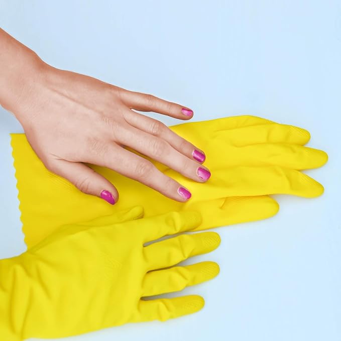 Playtex HandSaver Reuseable Rubber Cleaning Gloves (Medium, 2 Pairs), Everyday Protection Reusable Household Gloves