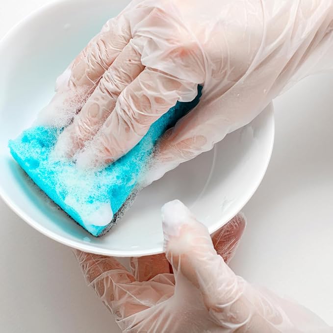 ForPro Disposable Vinyl Gloves, Industrial Grade, Powder & Latex Free, Non-Sterile, Food Safe, 2.75 Mil Palm, 3.9 Mil Fingers