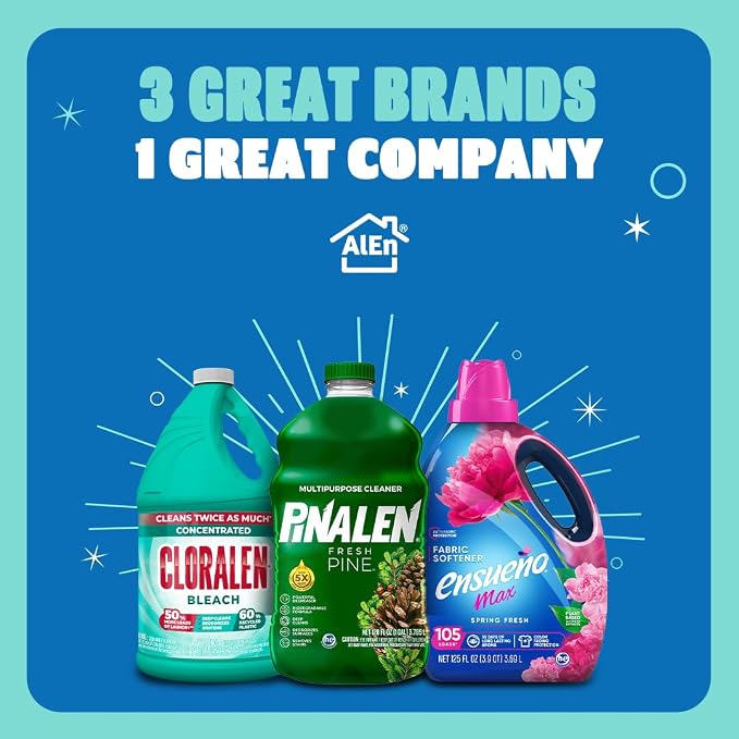 Cloralen All Purpose Cleaner with Bleach Spray - 32 fl oz - Fresh Scent - 3-in-1 Multipurpose Cleaner Spray - Deep Cleans, Eliminates Stains & Degreases, (Pack of 2)