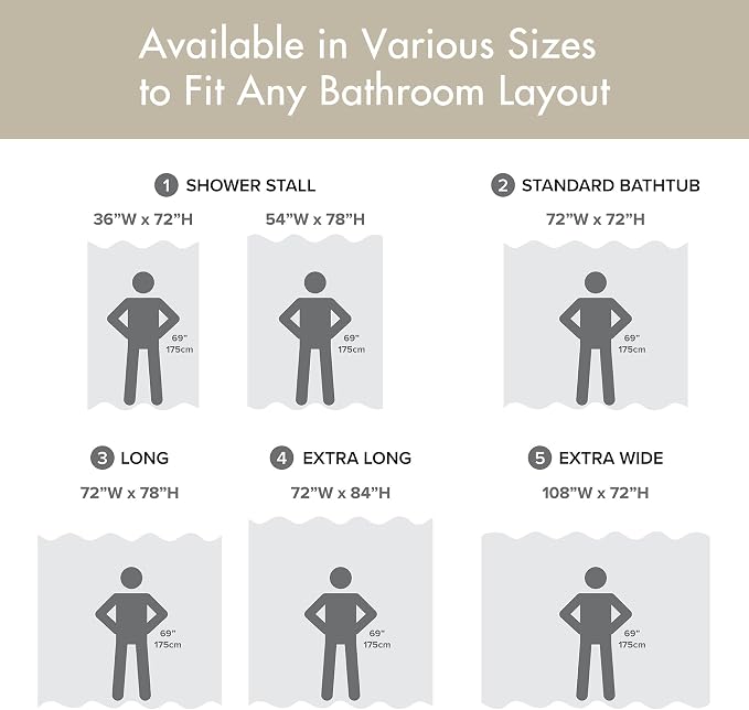 Madison Park Spa Waffle Shower Curtain for Bathroom, 72 x 72, Taupe | Striped, Pieced Fabric Design, 3M Scotchgard Moisture Management, Hotel Quality, Modern, for Bathroom, OEKO-TEX Certified