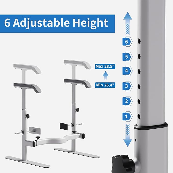 Toilet Safety Rails for Seniors, Toilet Safety Frame & Rails | Toilet Handles for Elderly, Handicap, Post Surgery, Adjustable Width and Height, Max 330lbs Fit Any Toilets