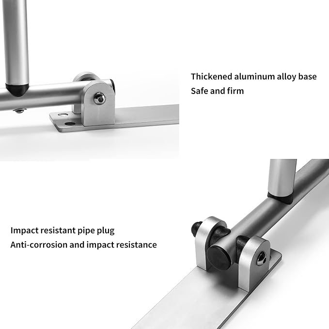 24 Inch Toilet Grab Bar Flip Up Aluminum Alloy Handicap Rails Grab Bars Toilet Rail Bathroom U Shaped and Wall Mount Safety for Seniors Elderly Disabled Pregnant Injured Patients-Metallic