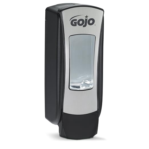GOJO ADX-12 Manual Soap Dispenser, Chrome/Black, 1250 mL - 8888-06
