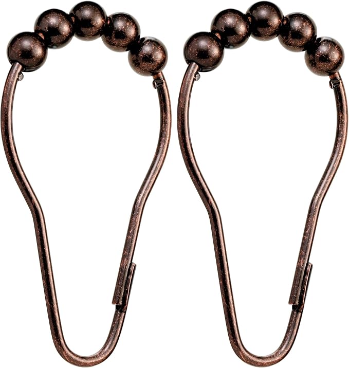 Moen SR2100OWB Shower Curtain Rings, Pack of 24, Old World Bronze