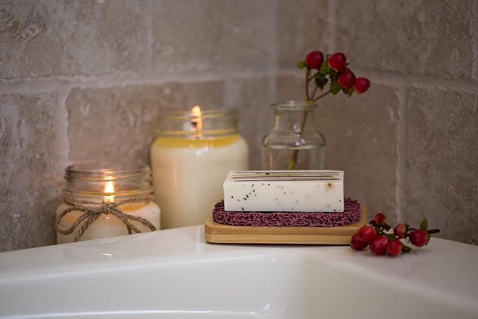 Aira Soap Saver & Holder - BPA Free Shower & Bath Holder - Extends Soap Life, Drains Water & Circulates Air - Easy to Clean, Fits All Soap Dish Sets - Lavender 2 Pack