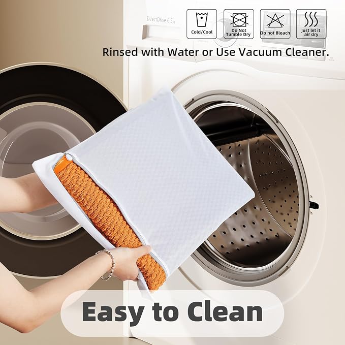 TYUU Bathroom Runner Rugs, Long Bath Mat Runner Washable Thin Quick Dry Low Pile Bathroom Runner Rugs Non Slip, Orange 16"x60"