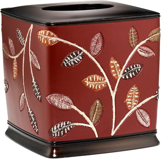 Resin Tissue Box Cover for Modern Home Decor - Minimalist Square Tissue Box Holder for Guest Room, Bedroom, Bathroom, Tabletop & Office - Durable and Aesthetic Tissue Holder, Aubury