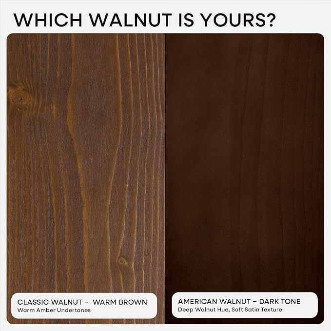 Classic Walnut 20 inch Floating Shelf, High End Solid Real Wood Small 20inch Floating Shelves for Wall Mounted, 20in Floating Shelves, Heavy Duty Bracket, 20 X 6.5 X 1.75 inches, Set of 4