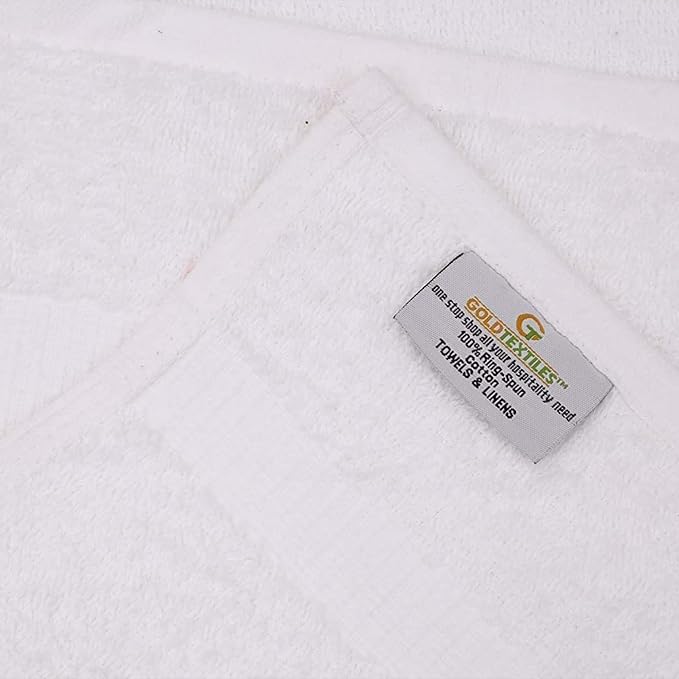 Premium Quality White Hand Towels (120 Pcs, 16 x 27 Inches) - Luxury Salon Towel- Multipurpose Use for Bath, Hand, Face, Gym and Spa - Thick & Highly Absorbent (16 x 27, White - 120 Pcs)