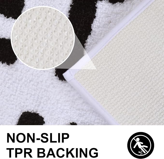 Zeeinx Get Naked Bath Mat Cute Long Bathroom Rugs White,18”x47” | Non Slip Absorbent Microfiber Machine Washable White Cute Bath Mat for Tub and Shower Funny Apartment Decor