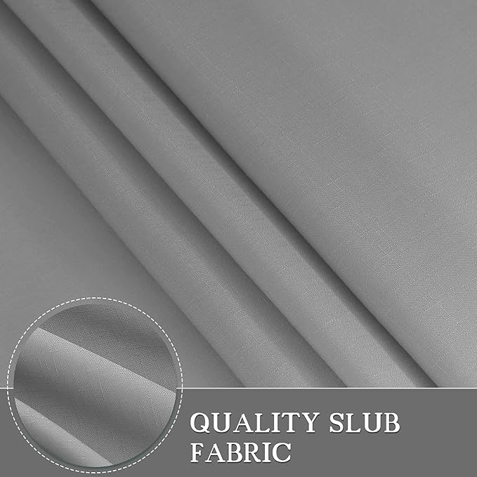 Long Grey Shower Curtain 78 Inch Length Gray and White Ombre Stylish Morden Decorative Shower Curtains for Teenager Boy Men Bathroom Hotel Spa Luxury with Hooks, 72x78