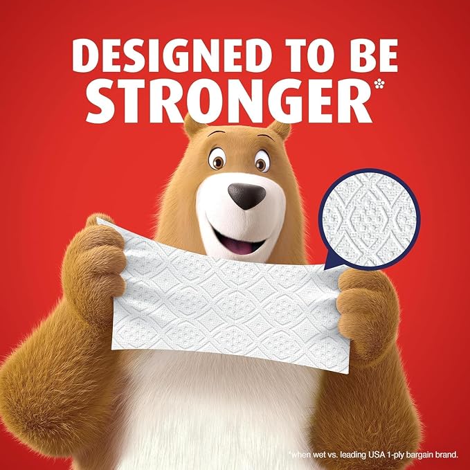 Charmin Ultra Strong Clean Touch 2-Ply Toilet Paper, 18 Family Mega Rolls = 90 Regular Rolls, White