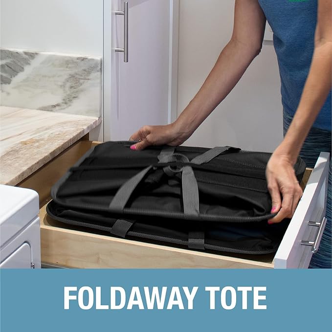 CleverMade Collapsible Laundry Caddy, 64L Pop-Up Hamper, 2 Pack, Denim Gray | Move 2 Full Loads Without Spills | Reinforced Rim and Base Stay Upright, While Soft Handles Ease Trips to the Washer