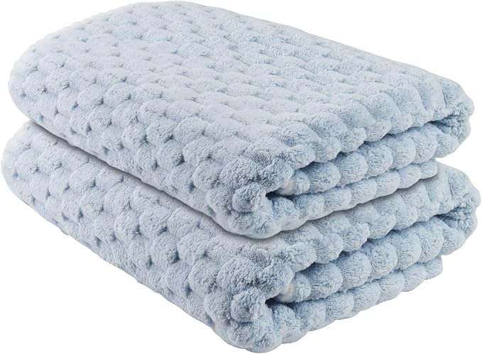 Bath Towel Large,55 x 27 Inches,Ultra Soft and Breathable Bathroom Towel, Lint-Free, Quick Dry,Skin-Friendly and Lightweight,Perfect for Bathroom, Shower, Gym and Beach (2, Blue)