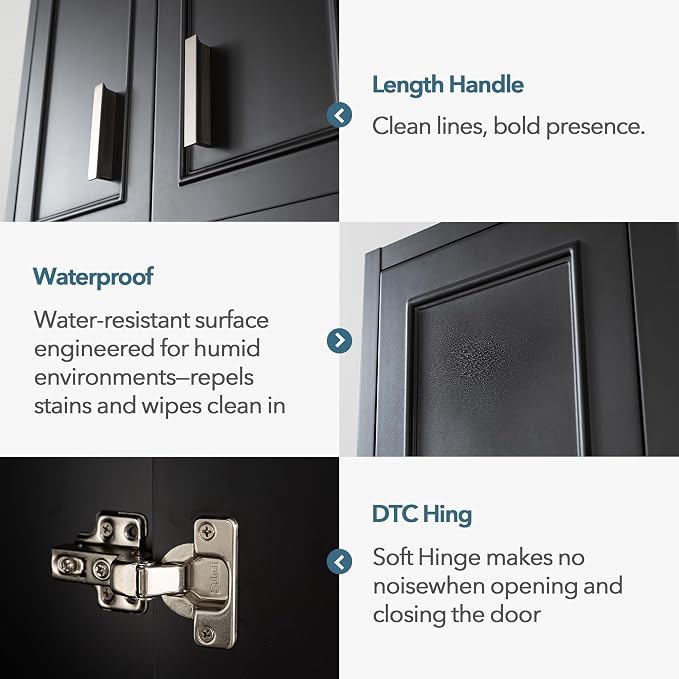 VANIRROR Bathroom Wall Cabinet Above Toilet with DIY Lighting 23x29inch | Wood Wall mounted Medicine Cabinet for Entryway Laundry Room Kitchen, Soft-Close Hinge, 2 Door Over Toilet Cabinets