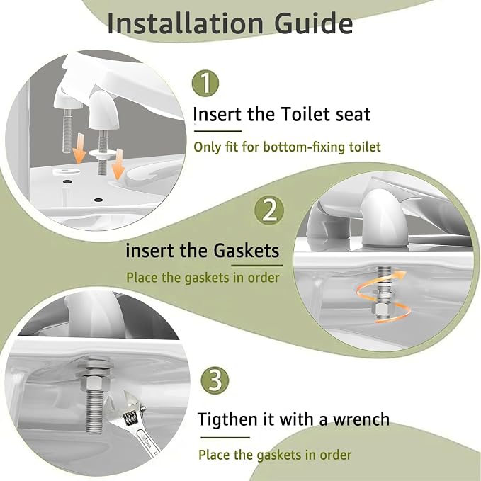 Aünsffer Commercial Toilet Seat Front Open, Commode Toilet Seat Elongated 18.5 Inch, for Hospital Hotel Church School Public WC,No Cover, Plastic, White, 2 Pack