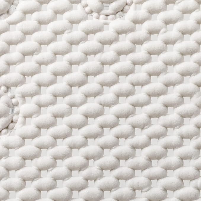 Duck Brand Clorox Cushioned Foam Bath Mat for Tubs, Non-Slip with Suction Cups, 17 Inches x 36 Inches, White
