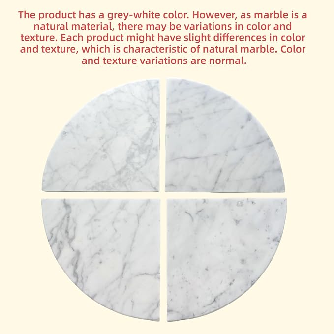 2 pcs Marble Shower Corner Shelf for Bathroom, 9 Inch x 9Inch Gray Veins and Soft White Marble Corner Shelves for Bath Wall Mounted Both Side Polished