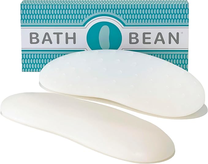 Anti Slip Bath Support – Stop Sliding in Bathtub – Silicone Body Stopper for Soaking Tubs – 44 Suction Cups – Luxury Bath Accessory, Dishwasher Safe