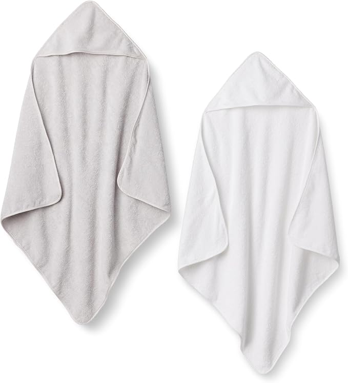 Amazon Essentials x Sofia Grainge Unisex Babies' Hooded Bath Towel