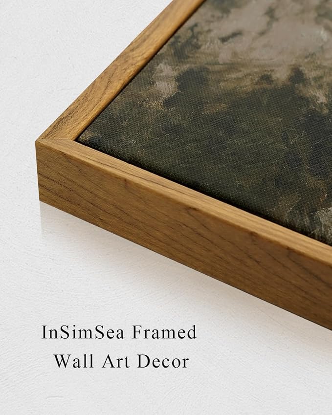 InSimSea Framed Canvas Prints Art Vintage Decor, Rural Scenery Landscape Paintings, Large Prints, Countryside Farmhouse Wall Decorations for Living Room Dining Room Bedroom, 16"x24"