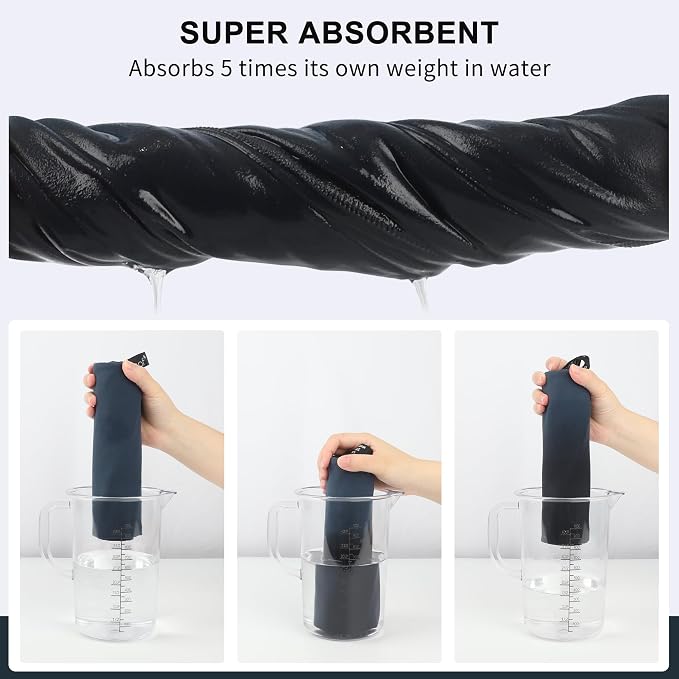 Rainleaf Microfiber Towel Quick Dry Camping & Travel & Gym Towel. Compact | Super Absorbent, Lightweight, Fast Drying. Suitable for Beach, Bath, Backpacking, Hiking, Swim.