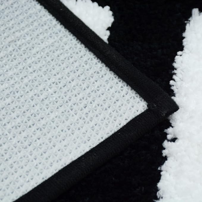 Zeeinx Get Naked Runner Black Cute Bathroom Rugs Long Get Naked Rug Funny Bathroom Decor for Apartment Black Bath mat for Tub and Shower,Machine Washable,18”x47” | Non Slip Absorbent Microfiber Machine Washable Black Cute Bathroom Rugs for Tub and Show...