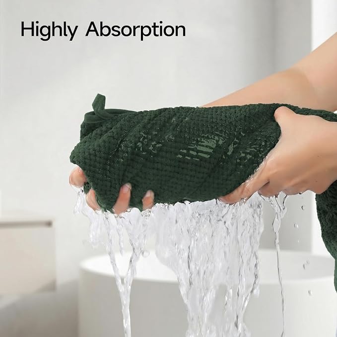 REDKISS Pack of 2 Jumbo Bath Sheets, 40 x 80 Inches Microfiber Bath Towels for Bathroom, Extra Large & Lightweight, Quick-Dry, Super Soft & Highly Absorbent, Perfect to Wrap Yourself in, Olive Green