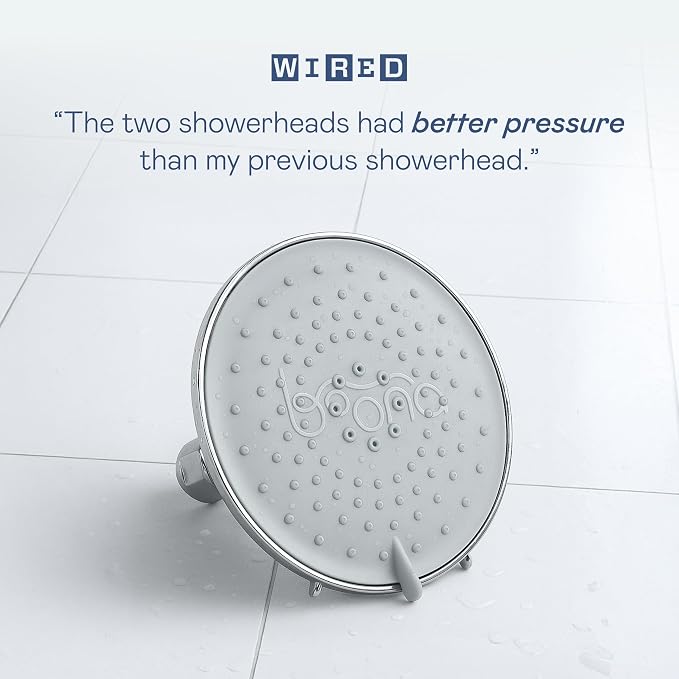 BOONA Tandem Shower as seen on Shark Tank | Dual Shower Head for Couples | Retro Miami, One Showerhead