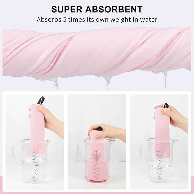 Rainleaf Microfiber Towel Quick Dry Camping & Travel & Gym Towel. Compact | Super Absorbent, Lightweight, Fast Drying. Suitable for Beach, Bath, Backpacking, Hiking, Swim.