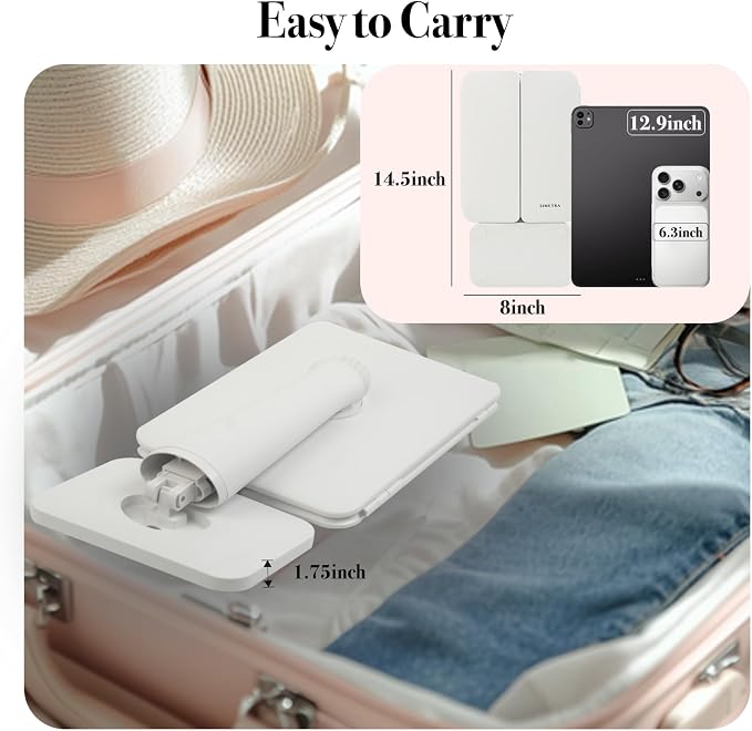 SIMETRA 15.6'' Rechargeable Makeup Mirror with Lights, 156 LED Magnification Vanity Mirror with 3 Colors Lights, 3000mAh Lighted Mirror, Touch Control Trifold Mirror for Women Travel Desk