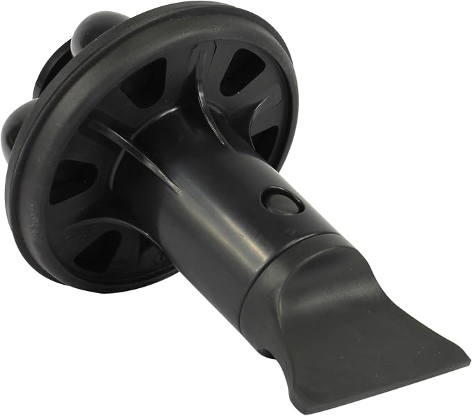 Danco 10768A | Disposal Genie II Garbage Disposal Strainer and Stopper, Kitchen Sink Drain Splash Guard with Food Scraper, Black, 1-Pack